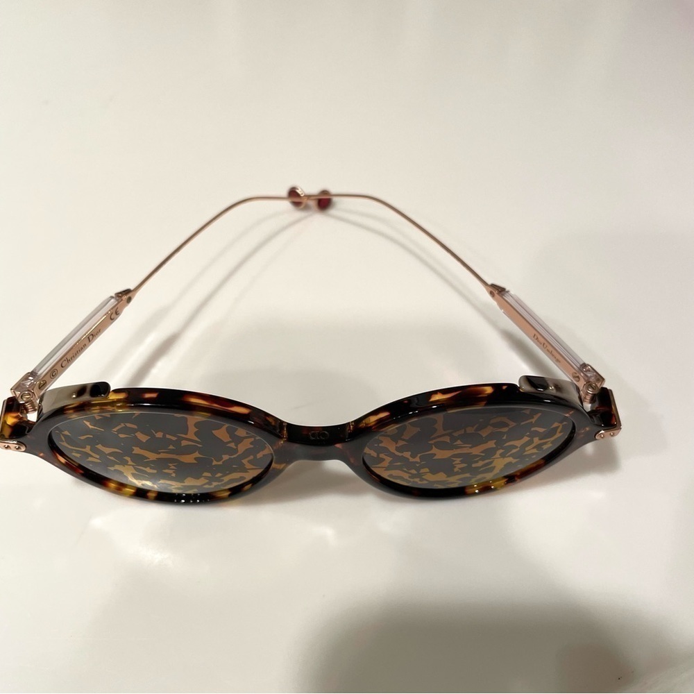 Christian Dior Umbrage Havana Brown Gold Sunglasses - Picture 4 of 13
